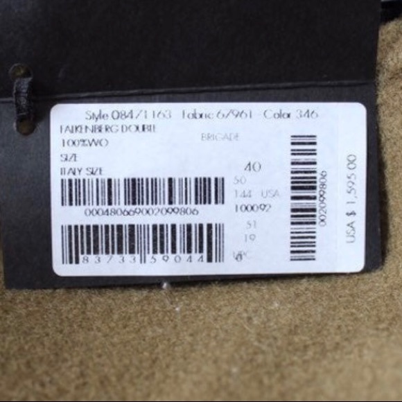 New Calvin Klein Collection Wool Men's Jacket - Picture 3 of 4